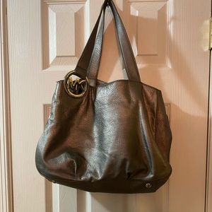 Silver Michael Kors purse